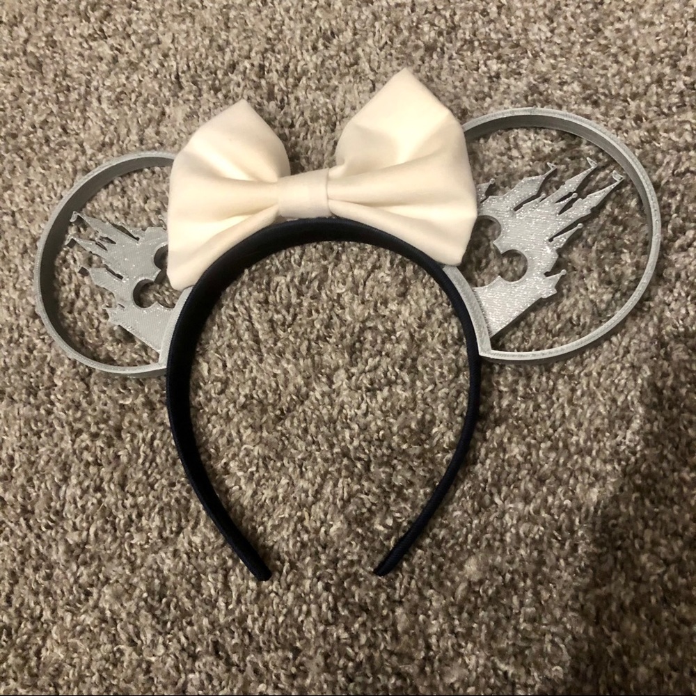Aloha Ears Design Glitter Mickey Castle Ears 3D
